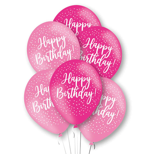 Balloon pack - Pink happy birthday