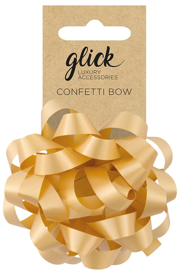 Confetti Bow - Orange gold