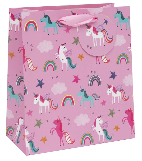 Medium Gift Bag - Unicorns