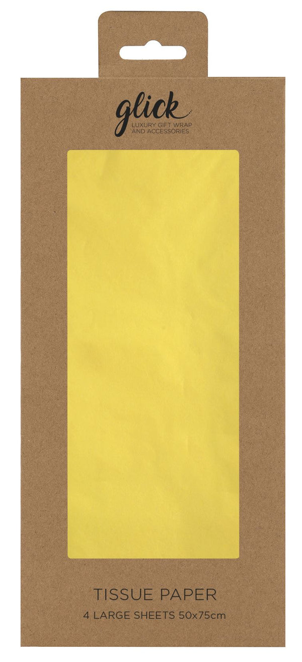 Flat Tissue Paper - Yellow