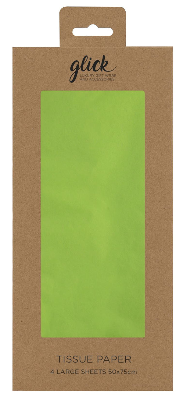 Flat Tissue Paper - Lime green