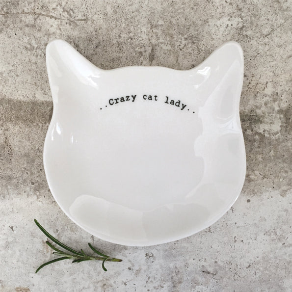 Cat Jewellery Dish - 'Crazy cat lady'
