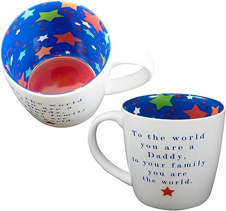 'Daddy you are the world' Inside out mug