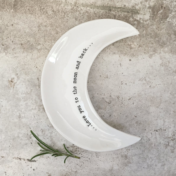 Moon Jewellery Dish - 'Love you to the moon and back'