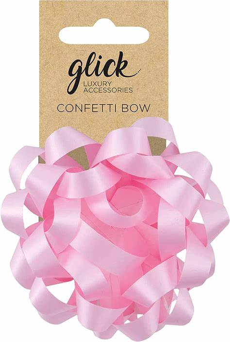 Confetti Bow - Baby pink