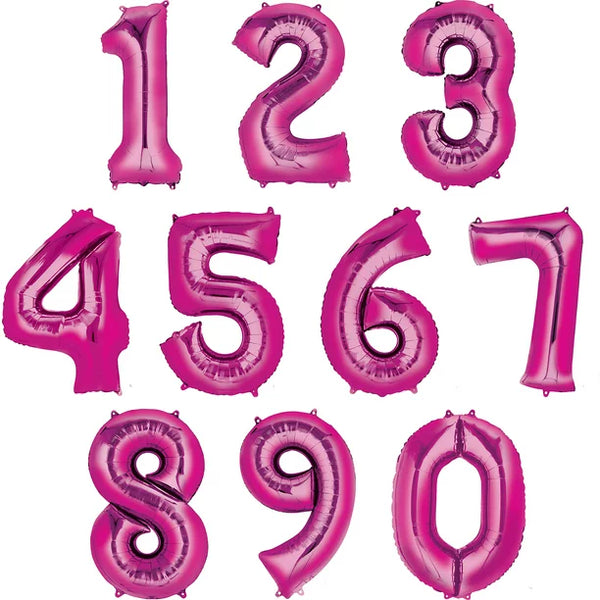 Barbie Pink Number Balloons