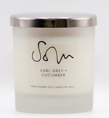 Earl Grey and Cucumber soy wax candle