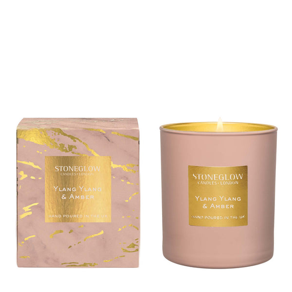 Ylang Ylang and Amber scented candle
