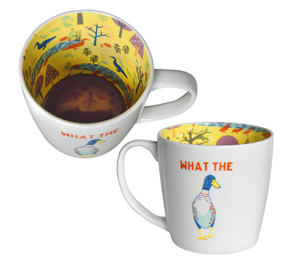 'What the duck' Inside out mug