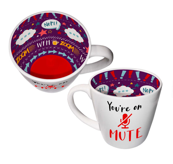 'You're on mute' Inside out mug